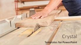  Presentation with wood joinery - Cool new theme with artisan-saws-wood-board backdrop and a lemonade colored foreground