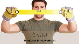  Presentation with spirit - Theme enhanced with artisan-uses-a-spirit-level background and a coral colored foreground