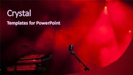  Presentation with stage lights - Beautiful slides featuring artist show - stage lights backdrop and a wine colored foreground