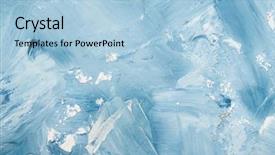  Presentation with abstract blue texture - Presentation design consisting of artistic abstract oil white background and a light blue colored foreground