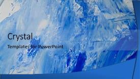  Presentation with abstract blue texture - Amazing presentation theme having artistic abstract oil white backdrop and a light blue colored foreground