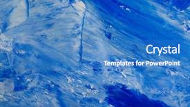  Presentation with abstract blue texture - Slide set consisting of artistic abstract oil white background and a teal colored foreground