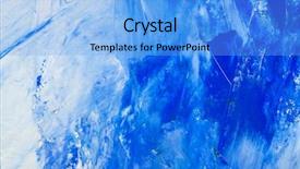  Presentation with abstract blue texture - Presentation consisting of artistic abstract oil white background and a light blue colored foreground