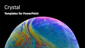  Presentation with colorful impressionist style artistic color - PPT theme having artistic-colorful-background-photo-taken background and a black colored foreground