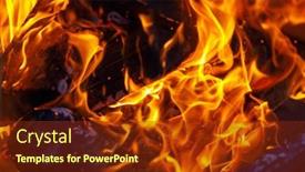  Presentation with artistic - PPT theme having artistic-fire-background-with-sparkles background and a  colored foreground