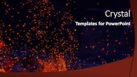  Presentation with artistic artist art brush - Presentation theme consisting of artistic-fire-background-with-sparkles background and a black colored foreground