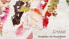  Presentation with graffiti - Colorful presentation theme enhanced with artistic graffiti abstract background for your text or image backdrop and a lemonade colored foreground