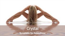  Presentation with white sand - Presentation enhanced with artistic nudity picture of woman background and a coral colored foreground