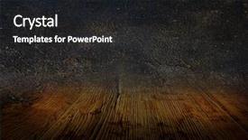  Presentation with wood panel - Slide deck with artistic panel - background old leather and wood background and a dark gray colored foreground