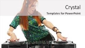  Presentation with mix of cabbages on white - Presentation theme having artistic panel - beautiful female dj mixing music background and a light gray colored foreground