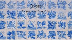  Presentation with tiles - Theme featuring artistic panel - typical old portuguese tiles background and a light blue colored foreground