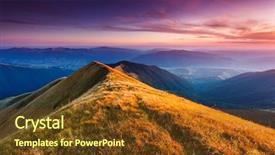  Presentation with sunlight - Presentation theme enhanced with artistic picture beauty world warm background and a tawny brown colored foreground