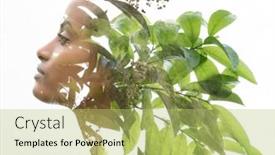  Presentation with artistic - Presentation featuring artistic-portrait-created-by-combining background and a yellow colored foreground