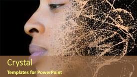  Presentation with artistic - Amazing slide deck having artistic-portrait-with-an-effect backdrop and a coral colored foreground