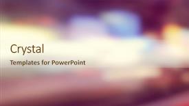  Presentation with urban design - Audience pleasing presentation theme consisting of artistic style - defocused urban abstract backdrop and a  colored foreground