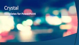  Presentation with urban design - Colorful slide set enhanced with artistic style - defocused urban abstract backdrop and a navy blue colored foreground