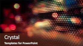  Presentation with urban design - Audience pleasing theme consisting of artistic style - defocused urban abstract backdrop and a tawny brown colored foreground