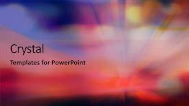  Presentation with urban design - Amazing presentation design having artistic style - defocused urban abstract backdrop and a  colored foreground