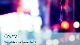  Presentation with urban design - Colorful slide set enhanced with artistic-style-defocused-urban-abstract backdrop and a sky blue colored foreground