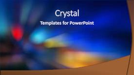  Presentation with colorful impressionist style artistic color - Colorful theme enhanced with artistic style-shadow and lighting backdrop and a navy blue colored foreground