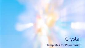  Presentation with artistic - Theme consisting of artistic style-shadow and lighting background and a sky blue colored foreground