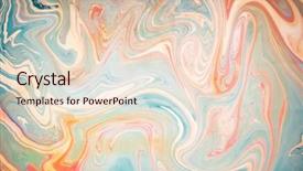  Presentation with paint art - Slide deck featuring artistic watercolor splash effect - abstract colored background stains background and a lemonade colored foreground