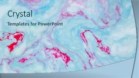  Presentation with paint art - Presentation theme enhanced with artistic watercolor splash effect - abstract colored background stains background and a light blue colored foreground