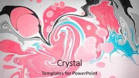  Presentation with paint art - Audience pleasing presentation design consisting of artistic watercolor splash effect - abstract colored background stains backdrop and a lemonade colored foreground