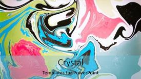  Presentation with paint art - Colorful PPT layouts enhanced with artistic watercolor splash effect - abstract colored background stains backdrop and a light blue colored foreground