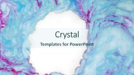  Presentation with paint art - Presentation theme with artistic watercolor splash effect - abstract colored background with copy background and a light blue colored foreground