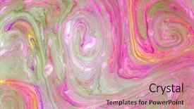  Presentation with marble - Presentation theme consisting of artistic watercolor splash effect - abstract colored marble background stains background and a coral colored foreground