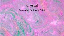  Presentation with marble - Beautiful presentation theme featuring artistic watercolor splash effect - abstract colored marble background stains backdrop and a lavender colored foreground