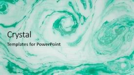  Presentation with green marble - Cool new presentation design with artistic watercolor splash effect - abstract green marble background stains backdrop and a mint green colored foreground