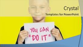  Presentation with artist - Amazing slides having artist's palette with paintbrushes backdrop and a blonde colored foreground