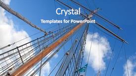  Presentation with old ship - PPT theme having artline - upwards view of the old background and a teal colored foreground