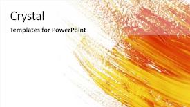  Presentation with paint - Amazing slides having arts background - abstract gouache paint and brushes backdrop and a white colored foreground