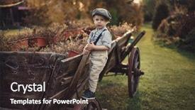  Presentation with fine art - Theme featuring arttourism - fine art image background and a dark gray colored foreground