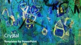  Presentation with artwork - Colorful presentation enhanced with artwork abstract background textures expression action backdrop and a ocean colored foreground
