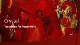  Presentation with artwork - Theme enhanced with artwork abstract background textures expression action fashion background and a wine colored foreground