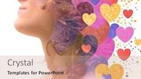  Presentation with artwork - Colorful presentation theme enhanced with artwork-created-by-combining backdrop and a coral colored foreground