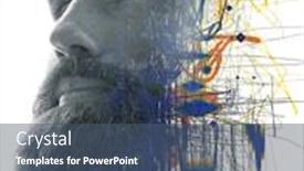  Presentation with artwork - Presentation design with artwork-created-by-combining background and a ocean colored foreground