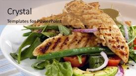  Presentation with red onion - Amazing slides having arugula delicious healthy eating backdrop and a gold colored foreground