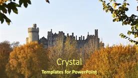  Presentation with castle - Amazing theme having arundel-castle-uk backdrop and a tawny brown colored foreground