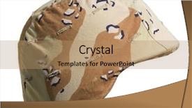  Presentation with kevlar - Theme with as the gulf war background and a coral colored foreground