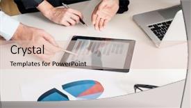  Presentation with members - Audience pleasing presentation theme consisting of ascend - three members of a professional backdrop and a lemonade colored foreground