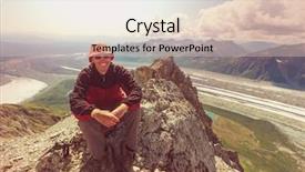  Presentation with filter - Slides having ascent to donoho peak alaska background and a  colored foreground