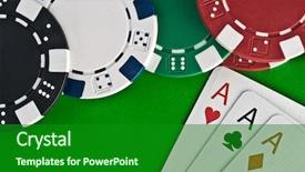  Presentation with go green - PPT layouts with ase - aces against green cloth background and a  colored foreground