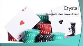  Presentation with casino - Beautiful PPT layouts featuring ases and casino chips isolated backdrop and a white colored foreground