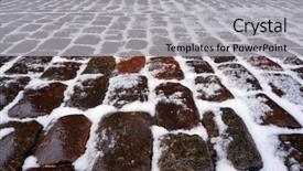  Presentation with pavement - Presentation enhanced with asett - old traditional stone pavement covered background and a light gray colored foreground