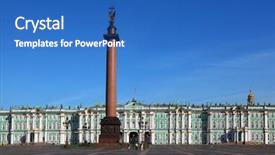  Presentation with museum - Beautiful presentation featuring org chart - illustration of infographic backdrop and a white colored foreground